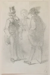Whistler met vrienden, 1858